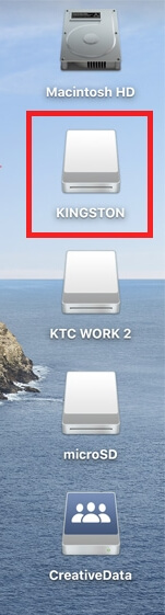 hard drive icon on mac desktop