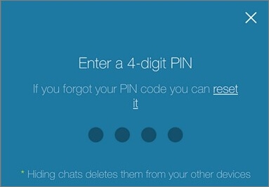 enter 4 digit pin on android