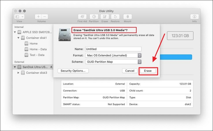 Erase Disk