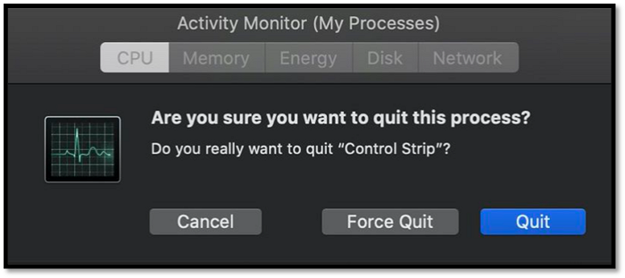 force quit from activity monitor