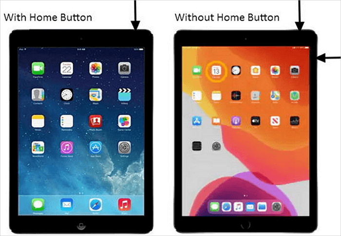 hold the home button