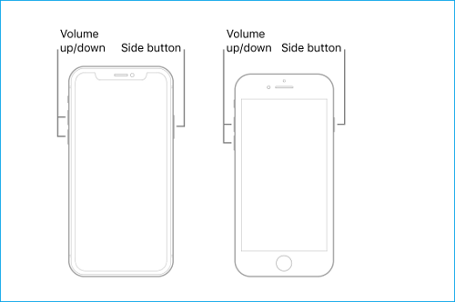 Force restart iPhone