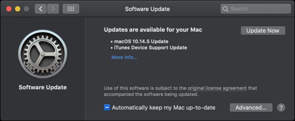 Software Update and Preferences
