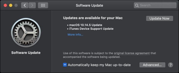 Software Update and Preferences
