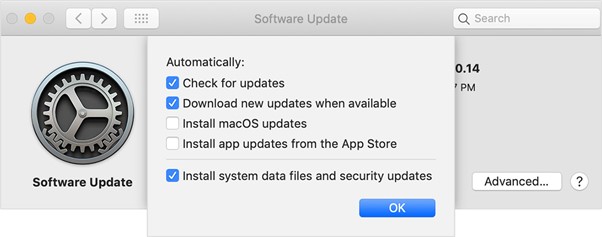 how to stop macos automatic updates