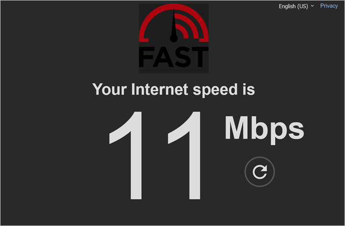 internet speed