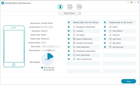 iPhone Data Recovery for Windows