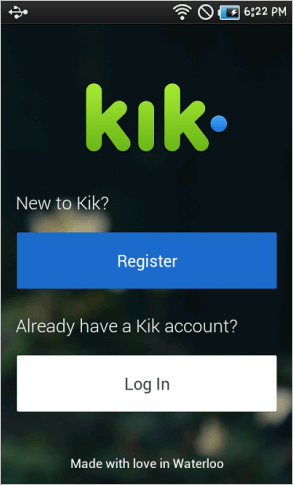 launch kik app on iphone