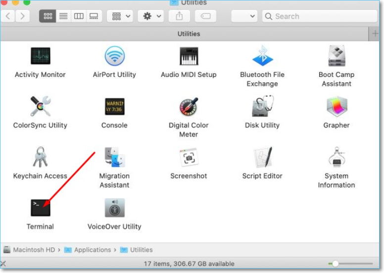 mac applications utilities terminal