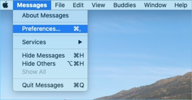  messages preferences