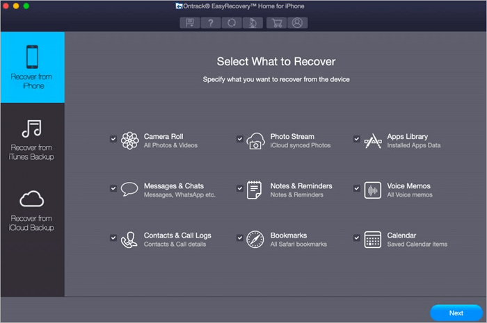 Ontrack Data Recovery Software for iPhone
