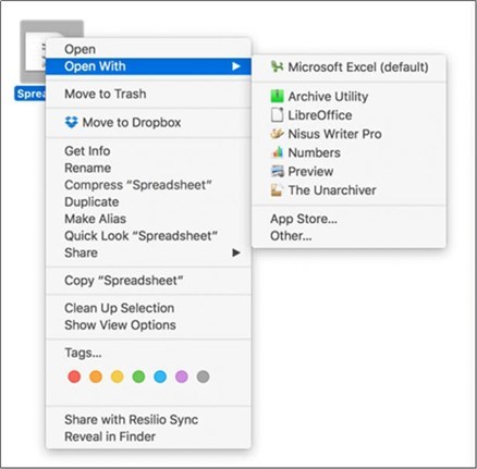 Reset Excel File Associations