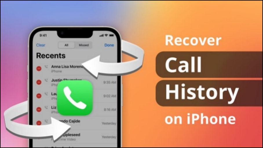 recover call history on iphone