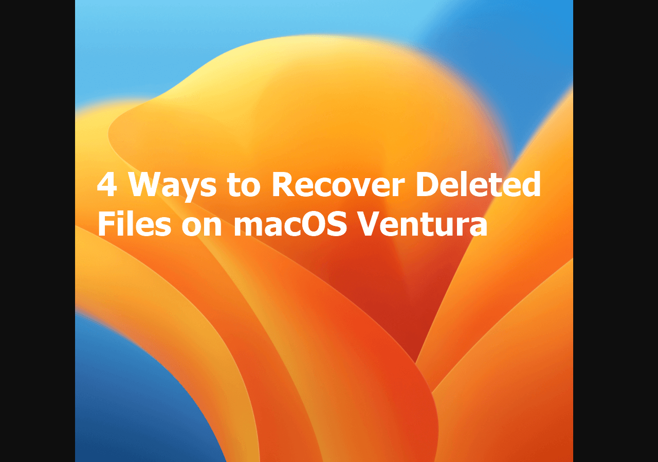recover deleted files on macOS 13