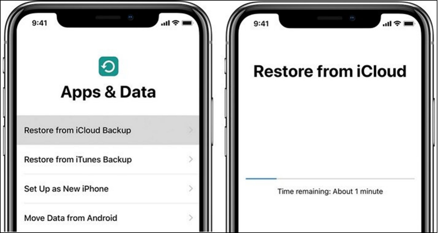 restore from icloud