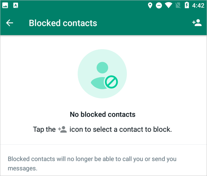 remove any blocked contacts