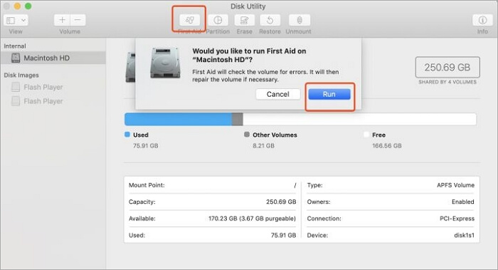 repair disk persmissions to fix a slow mac