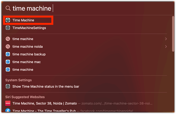 use time machine on Mac to back up