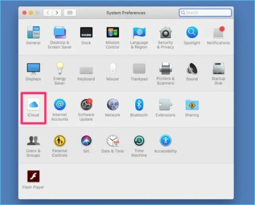 system preferences icloud