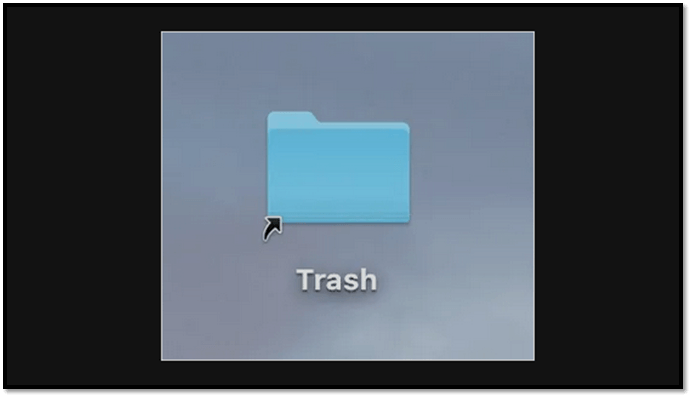 you will see the Trash folder