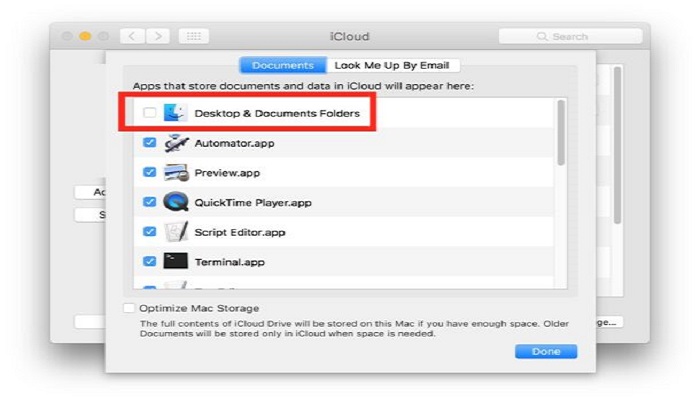 unhide files in icloud step 2