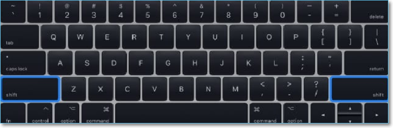 Use any shift key to boot into Safe Mode