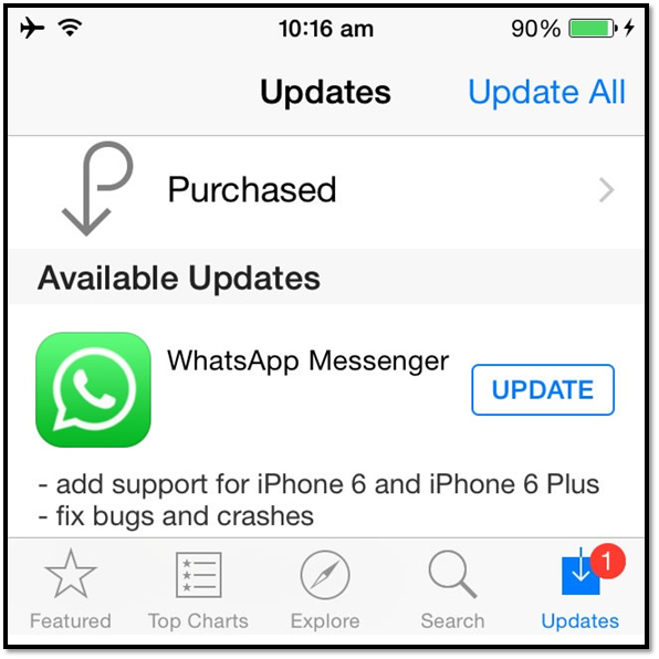 whatsapp update