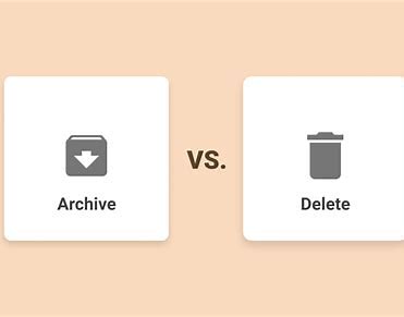 archive vs delete