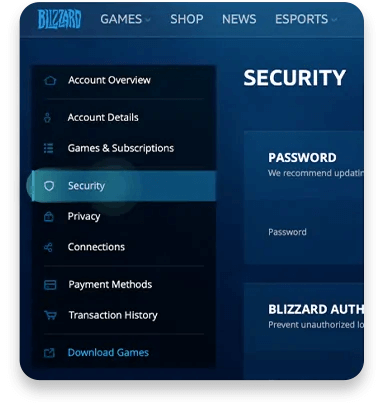 blizzard password reset step-2
