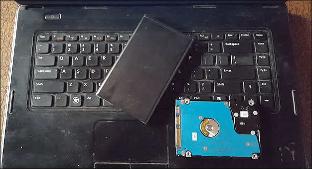 insert hard drive into external hdd case