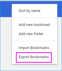 Export and transfer Chrome bookmarks to new PC.