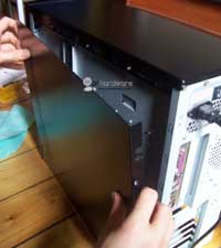 open computer case