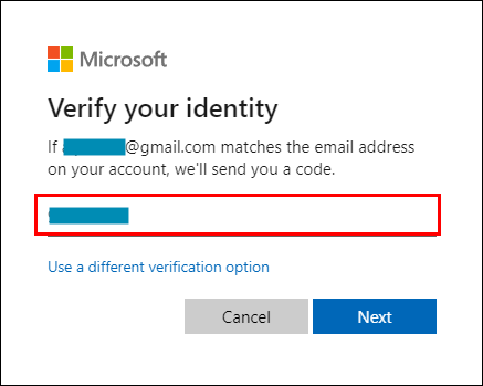 verify your identity in microsoft