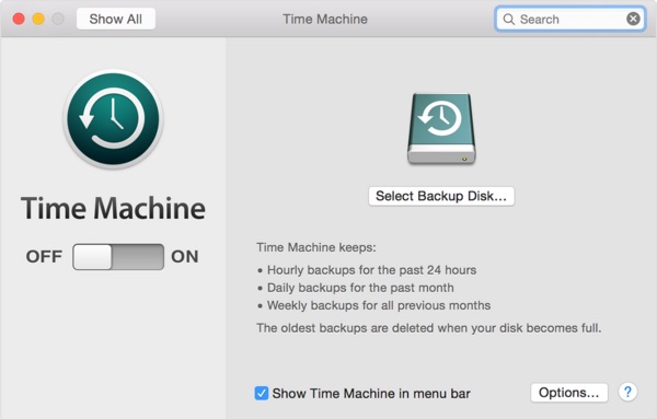 Backup Mac OS X data before downgrading to Yosemite from EI Captitan.