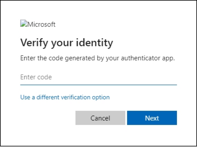 verify microsoft identity