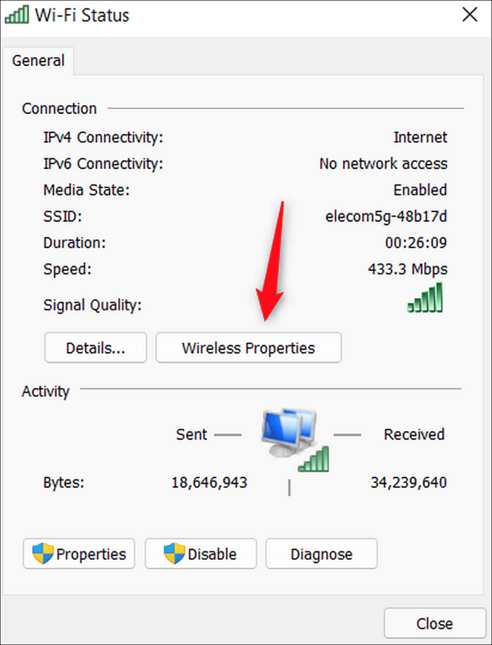 opening wireless properties