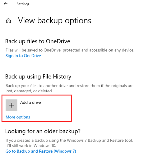 backup your essential data with file history in windows 10 - step3