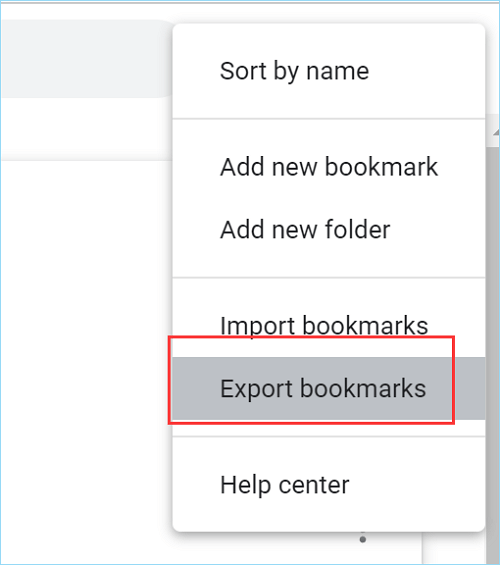 exports bookmarks