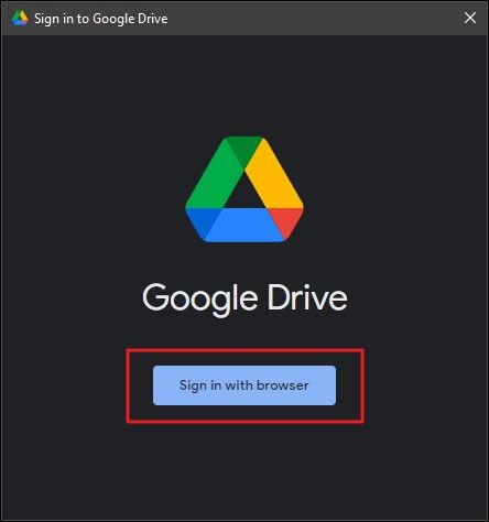 Sign in with Browser