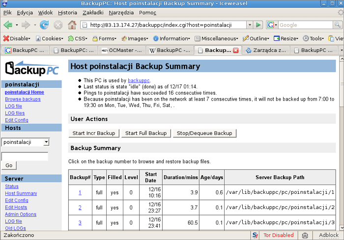 backuppc open source software