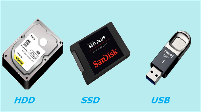 hdd ssd usb