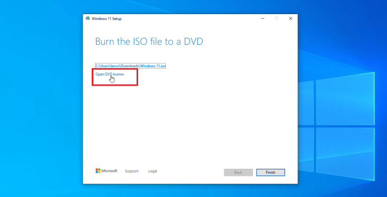 burn iso to dvd