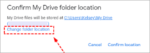Change folder location