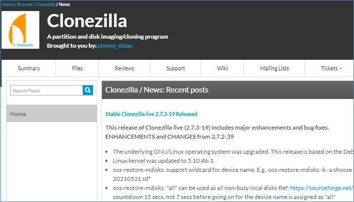 Image of Clonezilla