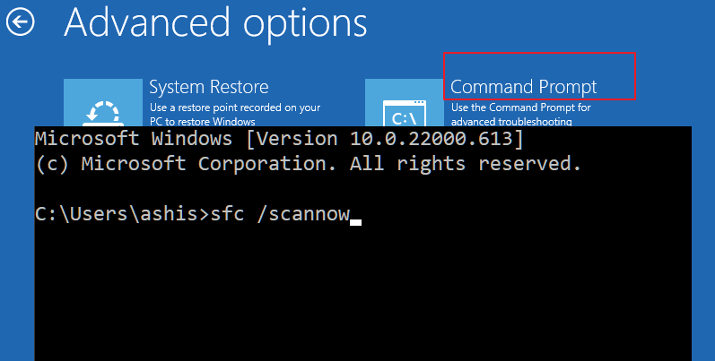 command prompt