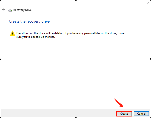 create a recovery partition-3