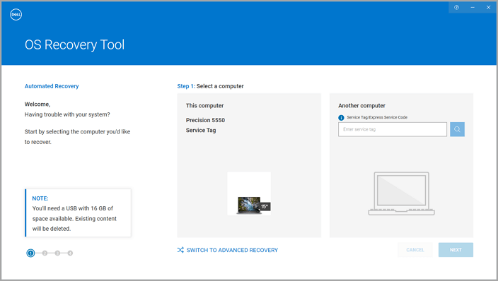 dell os recovery tool - 1