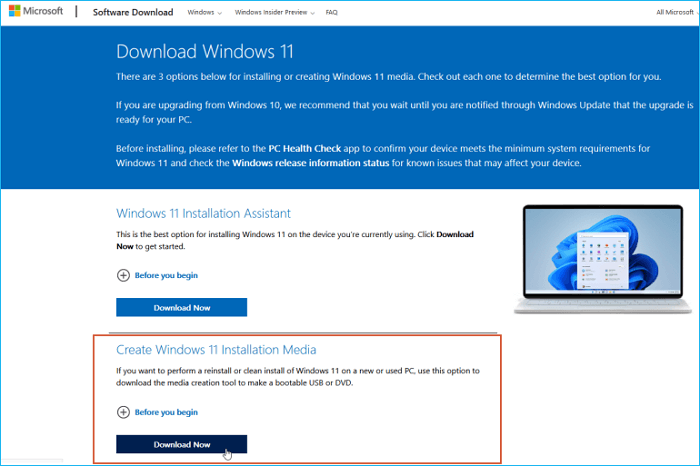 use windows installation media to download windows 11 full version