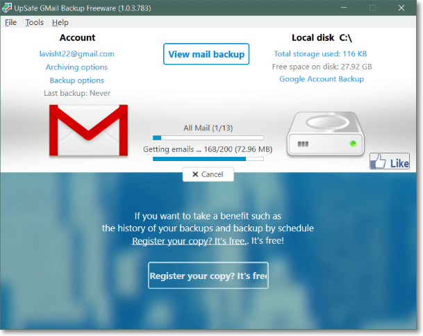 gmail backup