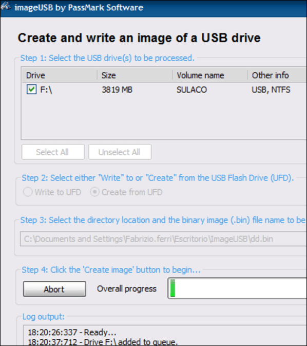 ImageUSB by Passmark Software